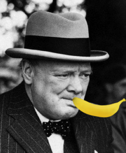 Winston Smoking a banana